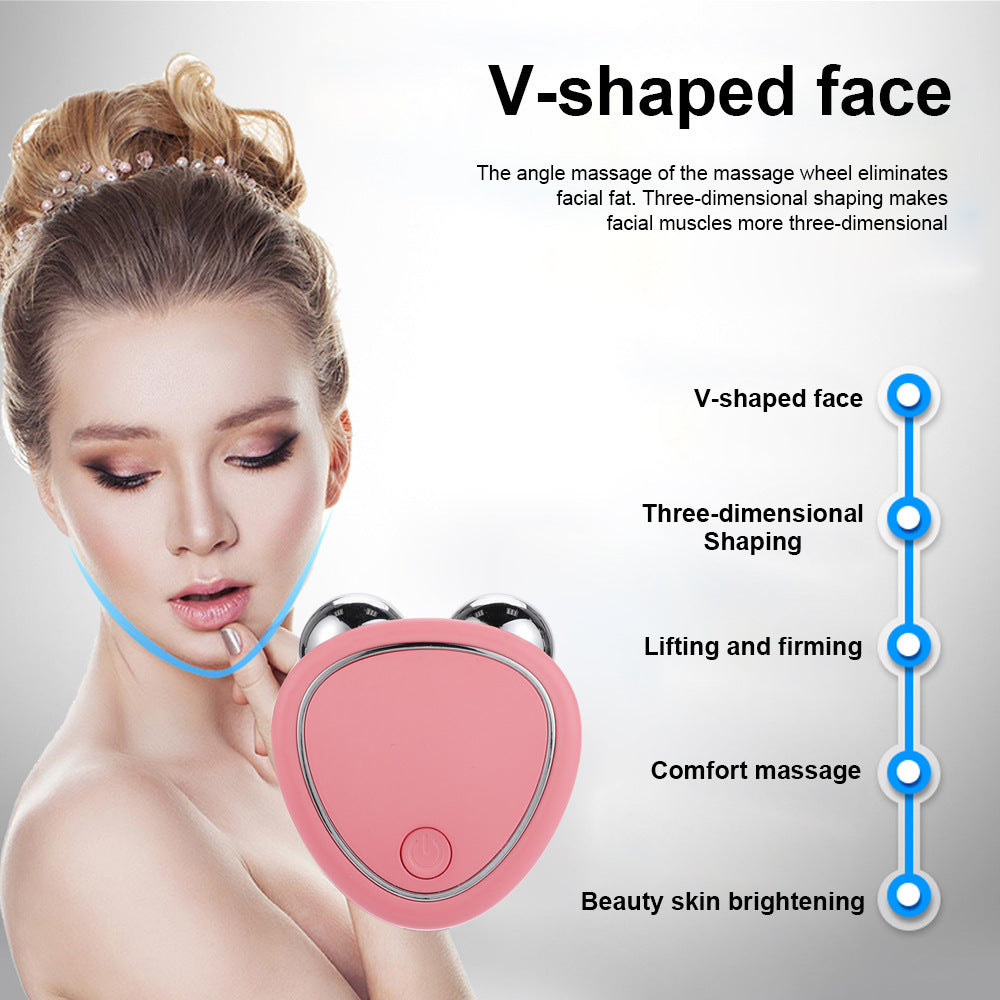 Micro Current Beauty Instrument Roller Instrument Beauty Massager Face- Krispfy.com