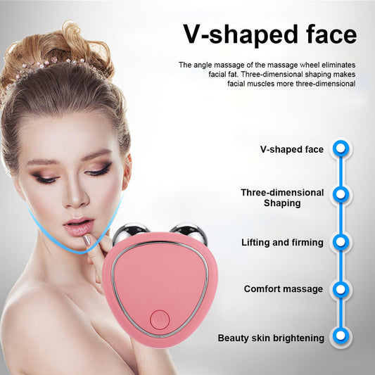 Micro Current Beauty Instrument Roller Instrument Beauty Massager Face- Krispfy.com