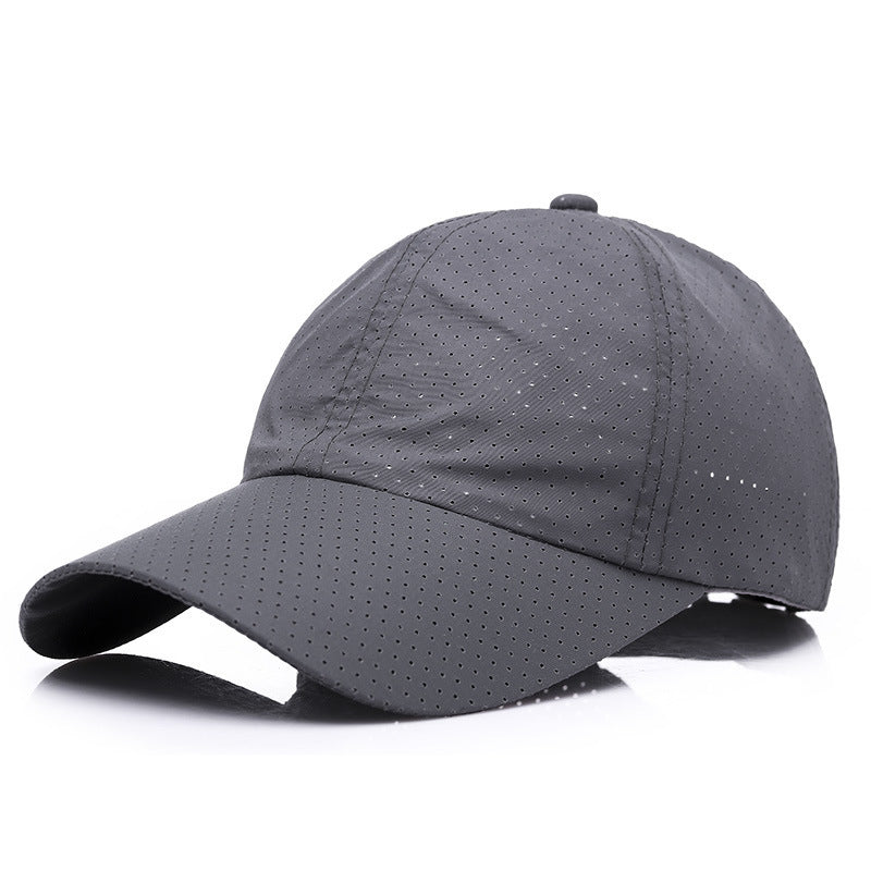Summer Men's And Women's Fashion Korean Baseball Caps New Casual Sunscreen Sunshade Board Punching And Breathable Caps