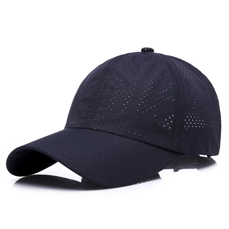 Summer Men's And Women's Fashion Korean Baseball Caps New Casual Sunscreen Sunshade Board Punching And Breathable Caps