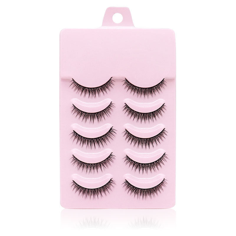 Krispfy Cosmetics Natural Short Cross False Eyelashes Handmade Fake Eye Lashes Makeup USA