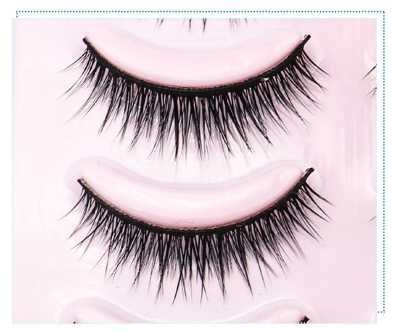 Krispfy Cosmetics Natural Short Cross False Eyelashes Handmade Fake Eye Lashes Makeup USA