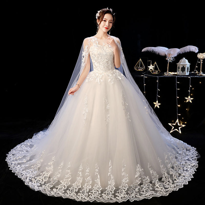 Krispfy.com Wedding Dress Short Shoulder
