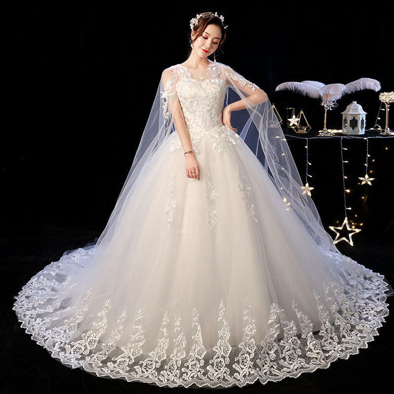Krispfy.com Wedding Dress Short Shoulder