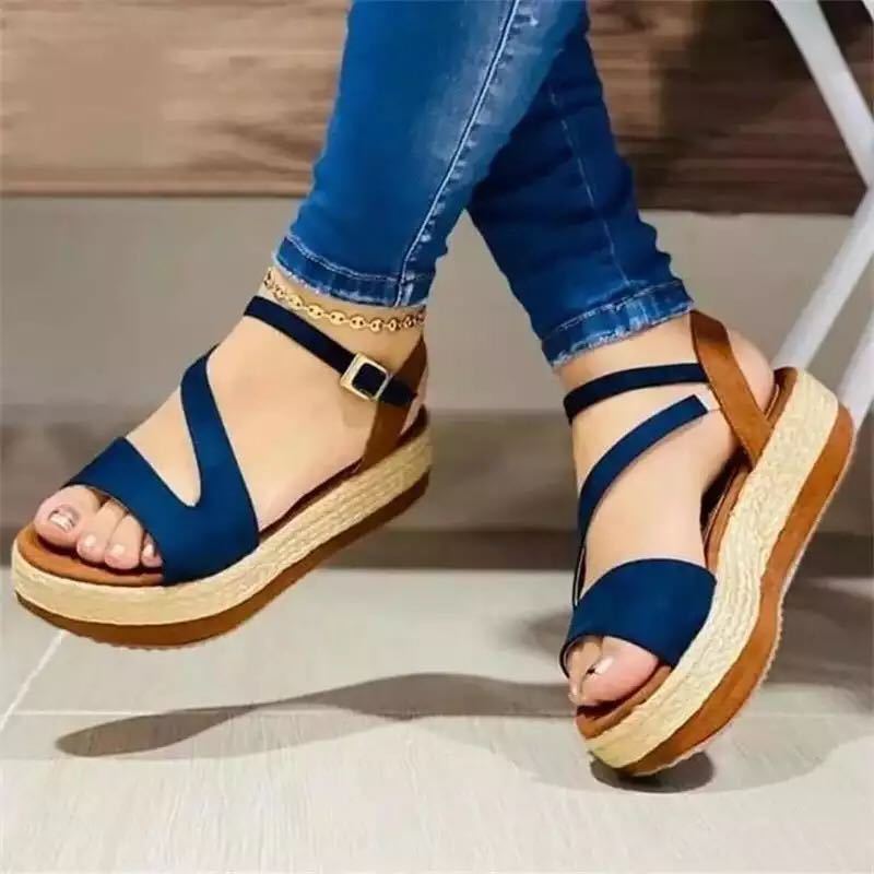 Krispfy Orignals USA - Platform Sandals Hollow Buckle I Women's Shoes