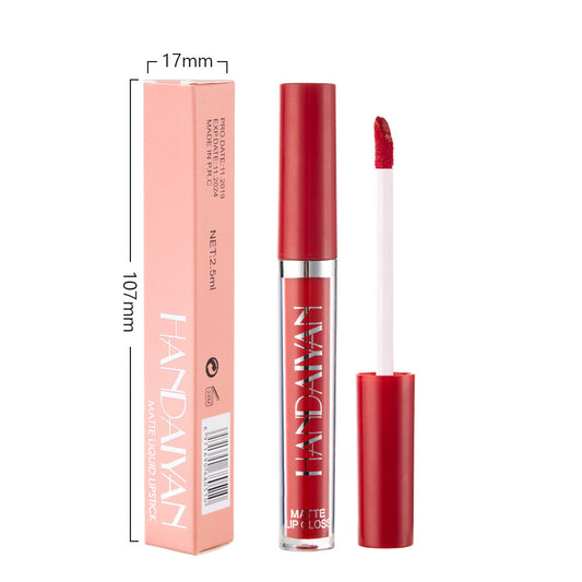 Krispfy Matte Non-stick Cup Lip Gloss, Non-fading Matte Liquid Lipstick