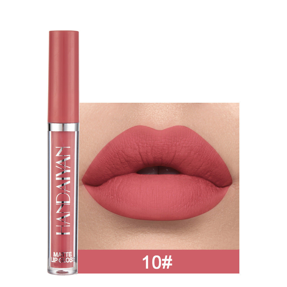Krispfy Matte Non-stick Cup Lip Gloss, Non-fading Matte Liquid Lipstick