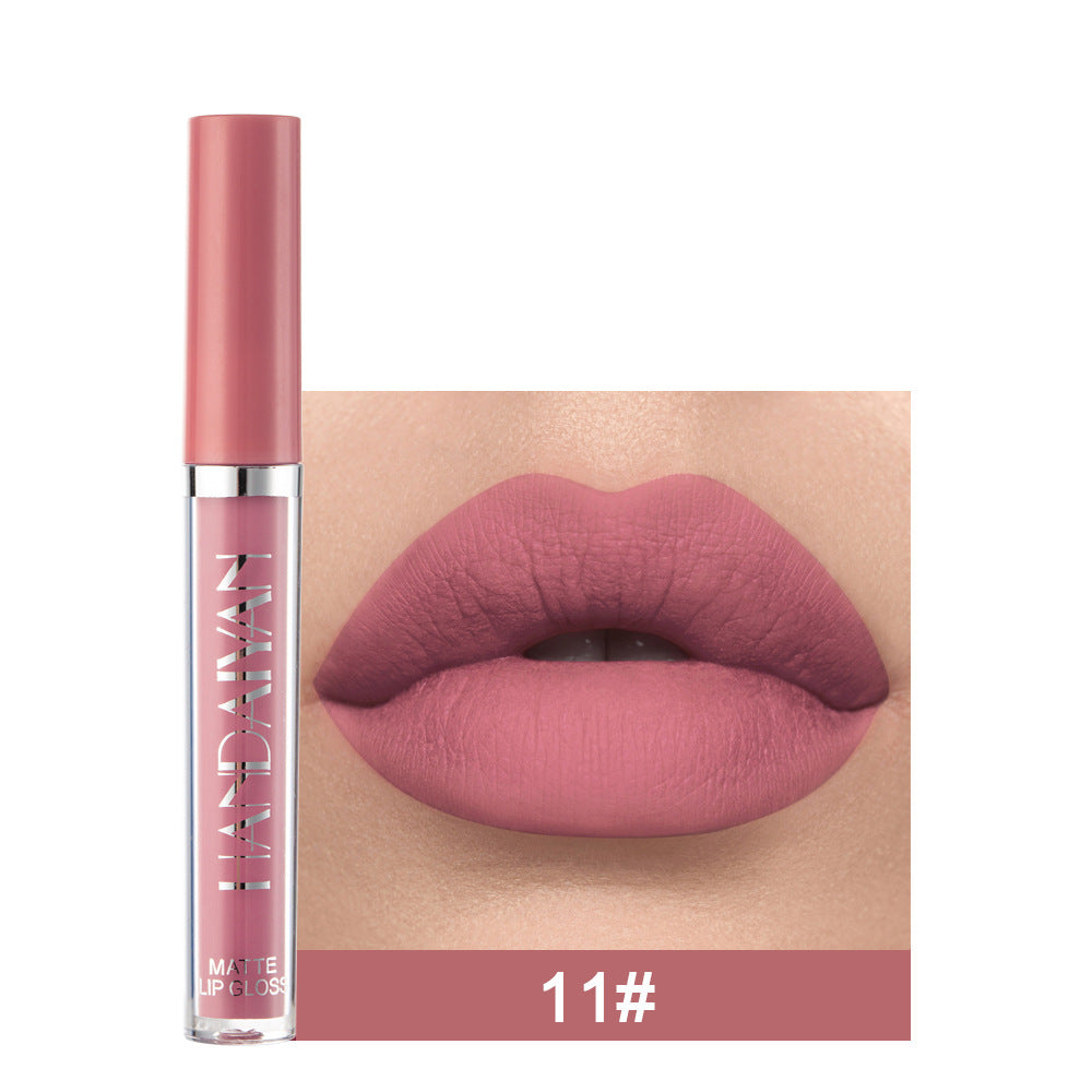 Krispfy Matte Non-stick Cup Lip Gloss, Non-fading Matte Liquid Lipstick