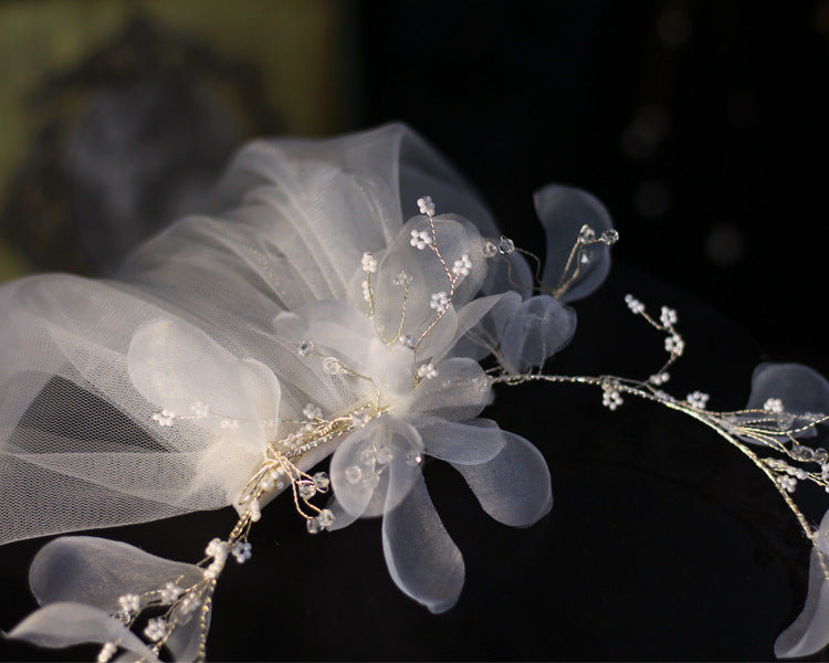 Krispfy.com Bridal weath Veil Wedding Dress Accessories