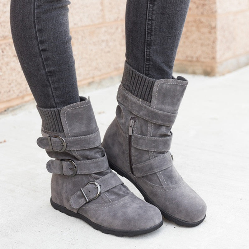 Krispfy Orignals USA - Casual Winter Boots I Strap Buckle Shoes - San Antonio Edition