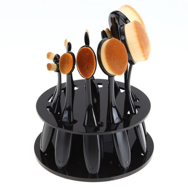 Round makeup brush holder - Krispfy.com