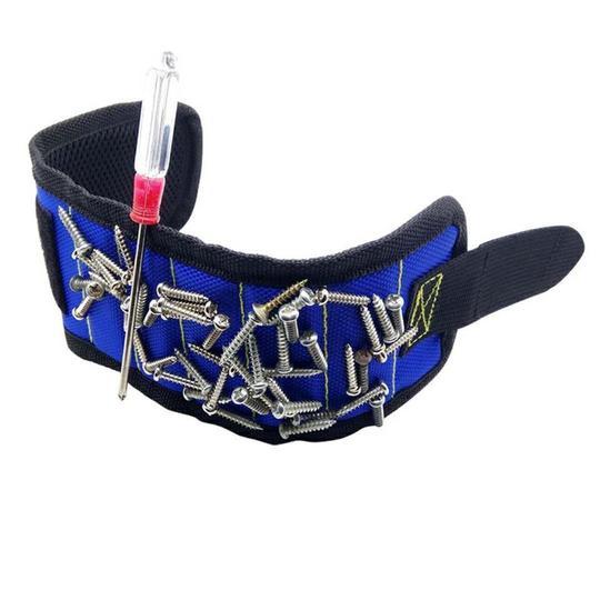 Strong magnetic wrist strap practical magnet holding scissors tool screw accessories pickup 1680D magnetic wrist strap