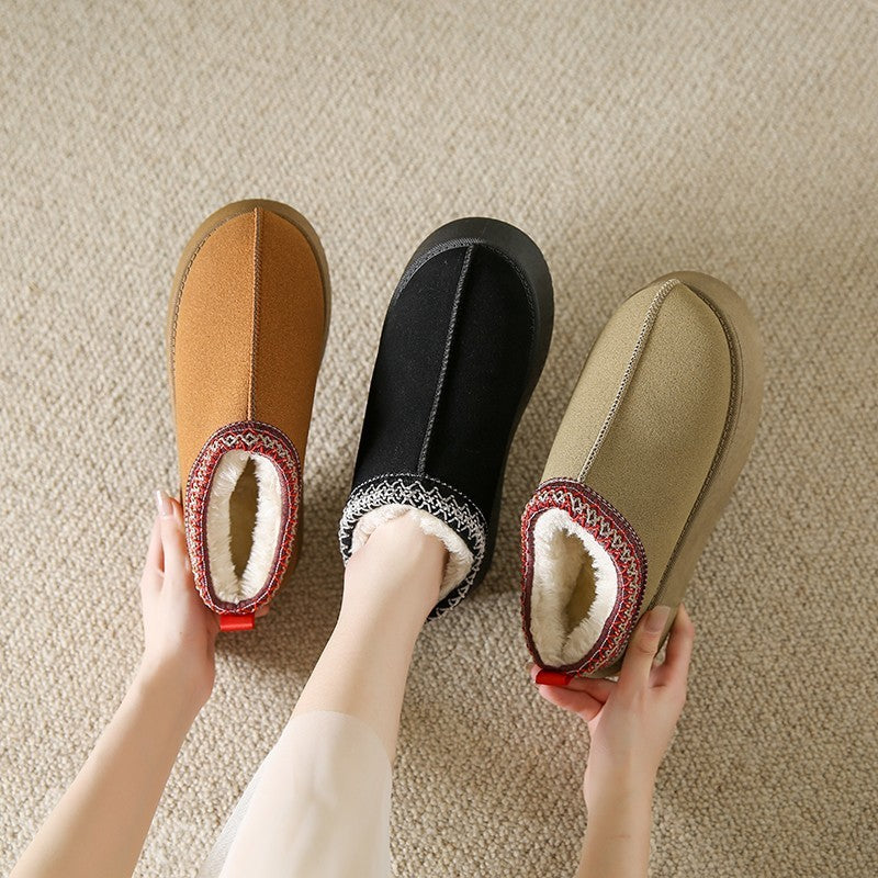 Krispfy Orignals USA - Thick Bottom Cotton Shoes Ankle Flats