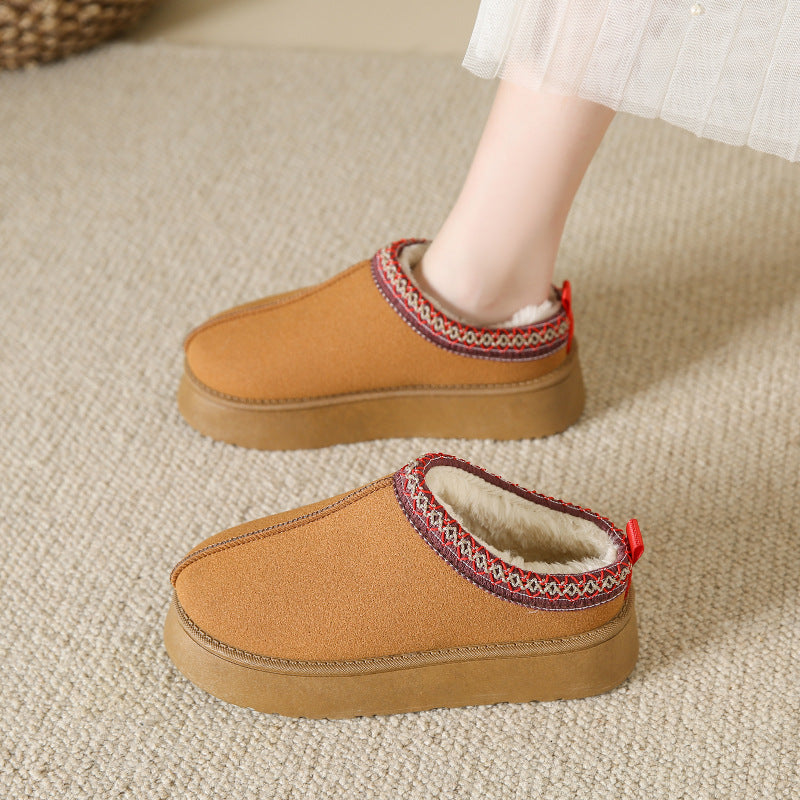 Krispfy Orignals USA - Thick Bottom Cotton Shoes Ankle Flats