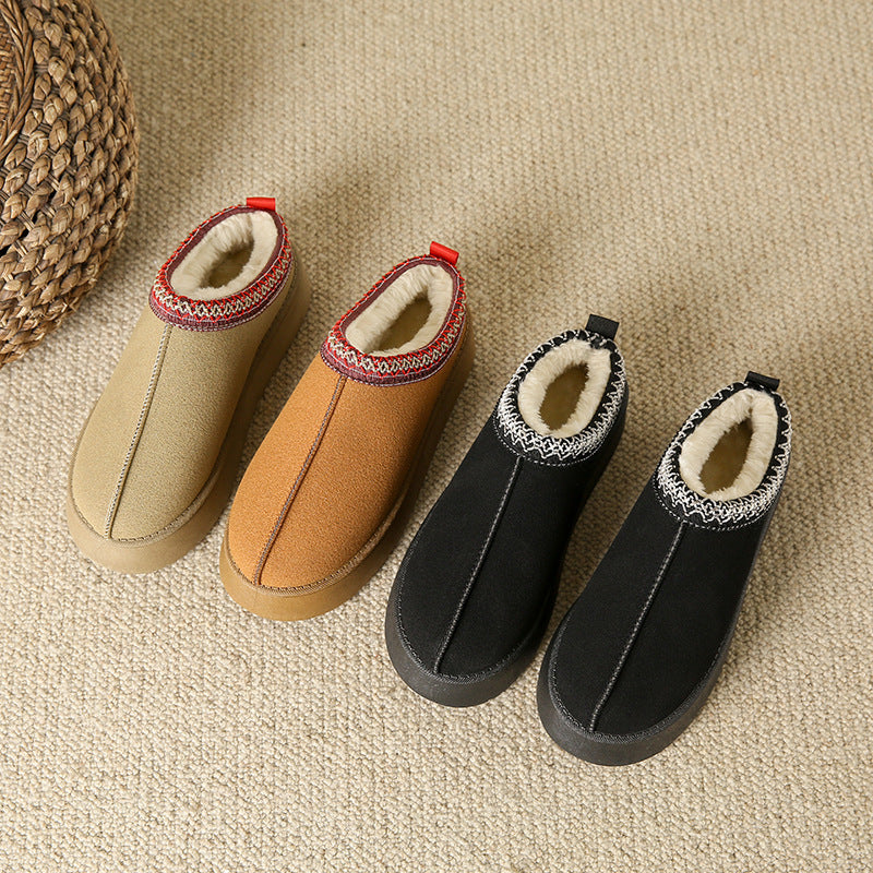 Krispfy Orignals USA - Thick Bottom Cotton Shoes Ankle Flats