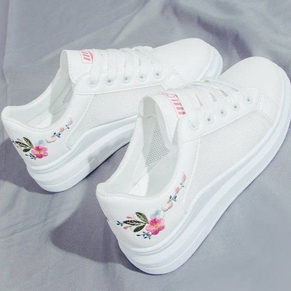 Krispfy Orignals USA - Women's Net Shoes Breathable White Shoes Women