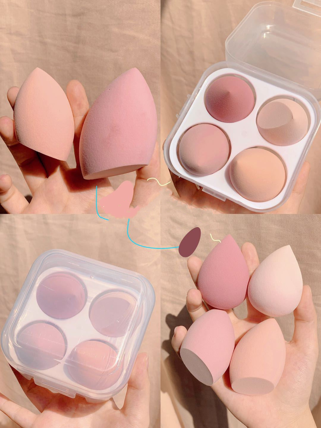 Krispfy Makeup egg box
