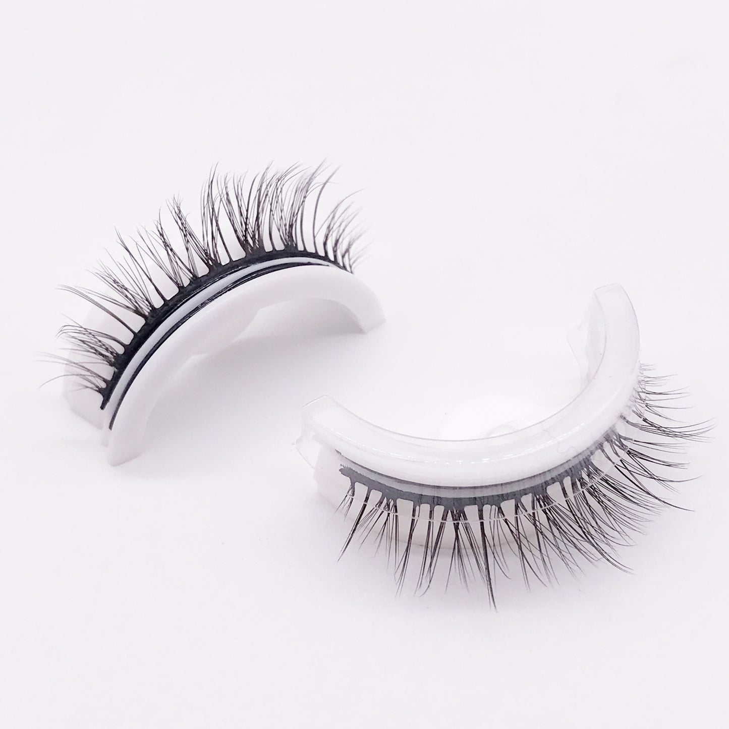 Reusable 3D Mink Lashes Natural False Eyelash - Krispfy.comes Self Adhesive Fake Glue Free Makeup Eyelash Extension Silk