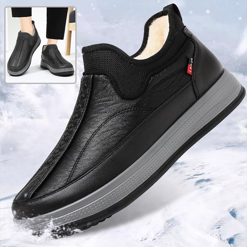 Krispfy Orignals USA - Winter Warm Fleece Snow Boots I Round-toed Platform Ankle Boot Fashion Simple Non-slip Flat Cotton Shoes Men