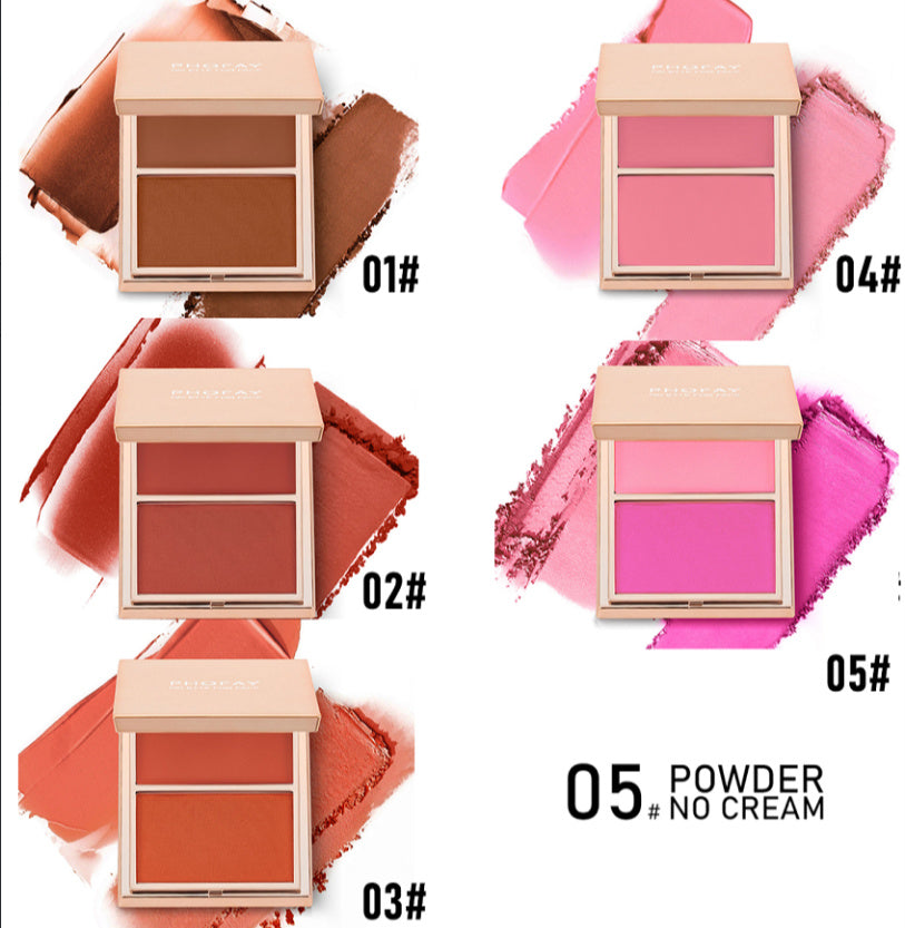 PHOFAY Double-Take Cream & Powder Blush Duo - Krispfy.com