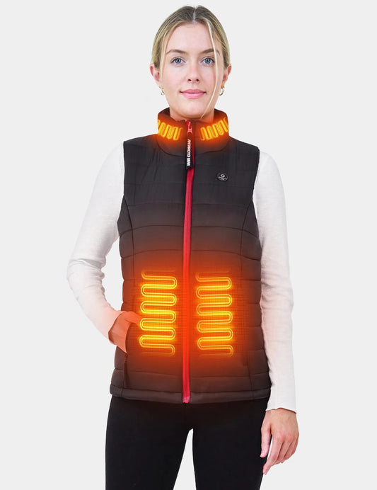 ANTARCTICA GEAR Women's Heated Vest With 16000mAh Battery Pack, Rechargable Lightweight Heated Vest For Winter Outdoor