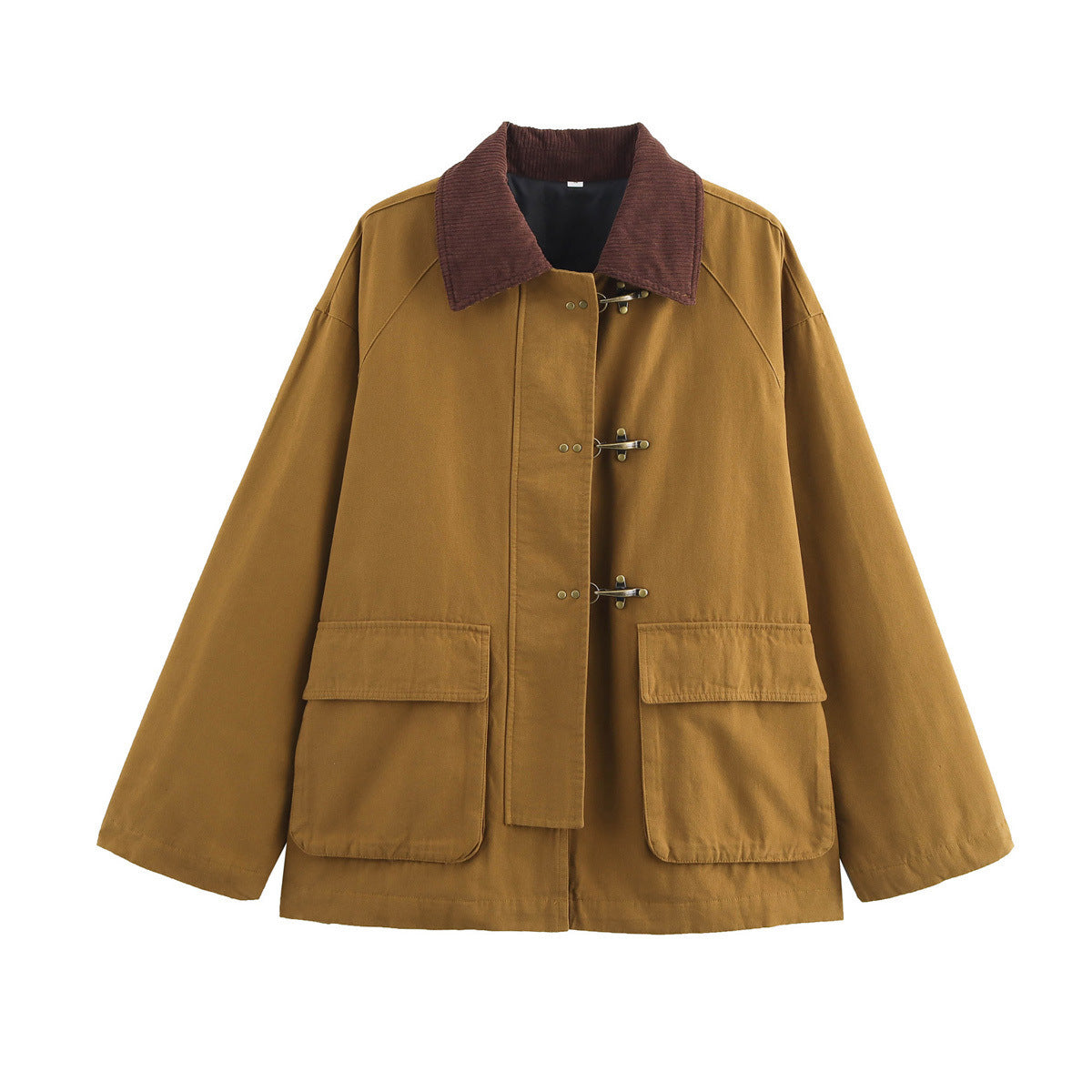 Fashion Polo Collar Cotton Coat Jacket