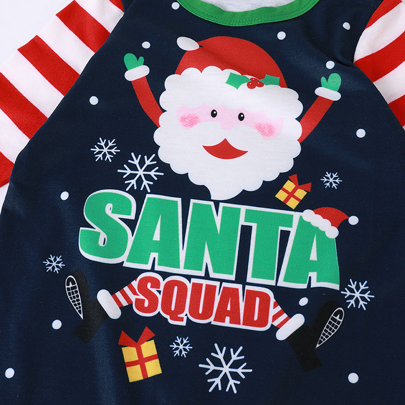 Santa Printed Parent-child Homewear