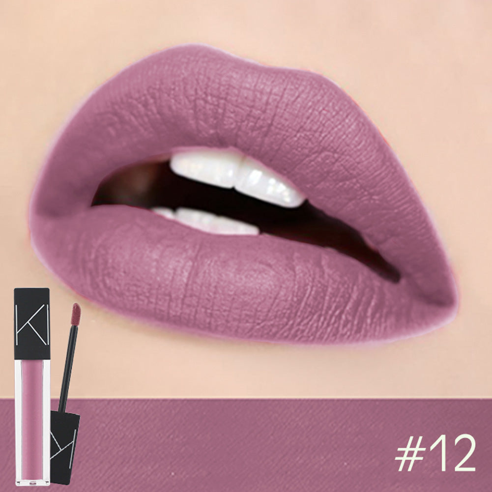 Krispfy Cosmetics Makeup Matte Smooth Lipstick Liquid Lipstick Matte Waterproof Lips Makeup Cosmetic Long Lasting Matte Lipstick Makeup