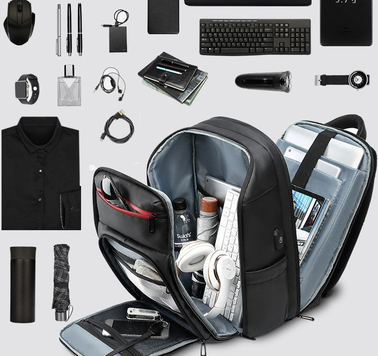 Krispfy Orignals - Waterproof Backpack with Multi functional External USB I Laptop Bag