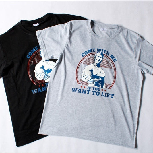 Casual Men's Fashion Fitness T-shirt Summer Shirt T-shirt