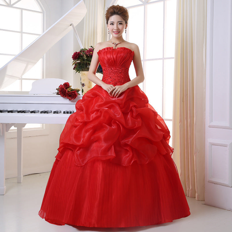 Krispfy.com Korean Princess Thin Wedding Dress