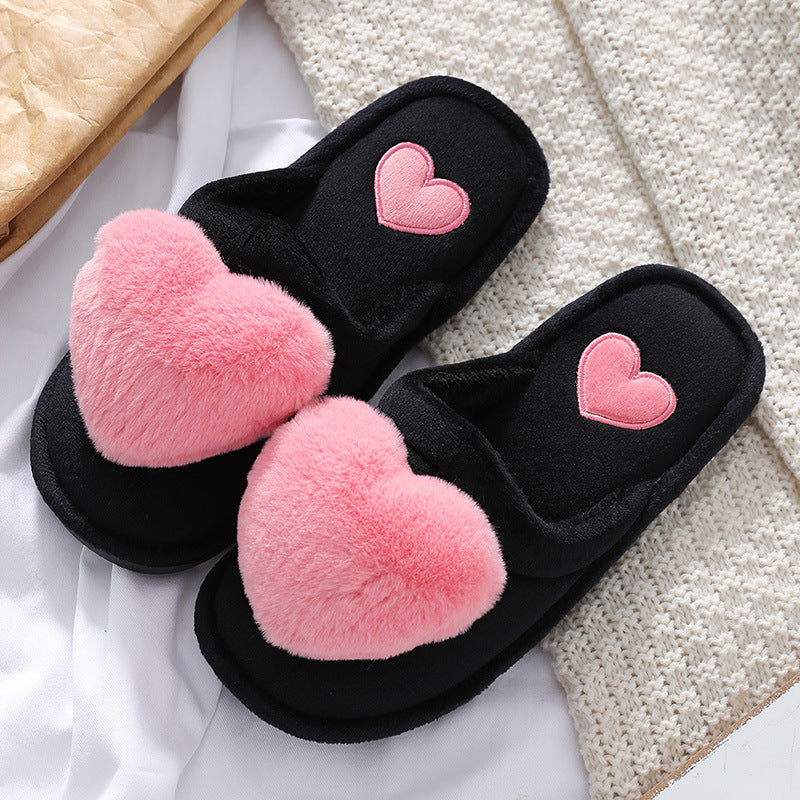 Krispfy Orignals USA - Cute Love Slipper I Warm Fluffy Shoes I Home Slippers For Valentine's Day
