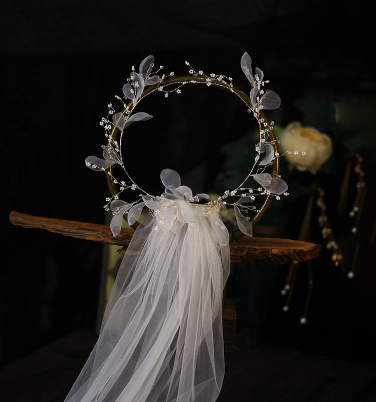Krispfy.com Bridal weath Veil Wedding Dress Accessories