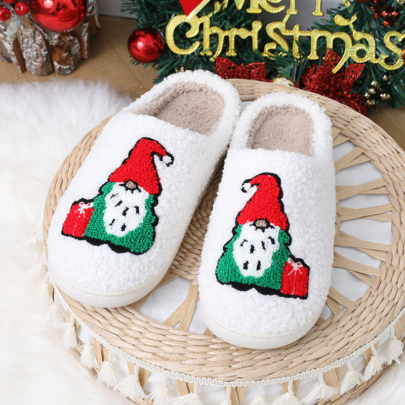 Krispfy Orignals USA - Cartoon Santa Claus Slipper I Christmas Warm Shoes