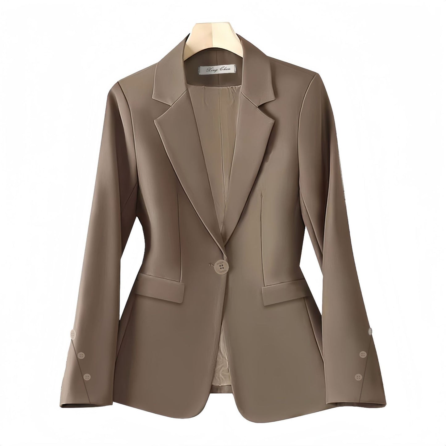 Korean Style Loose Spring And Autumn High-grade Female Brown Suit