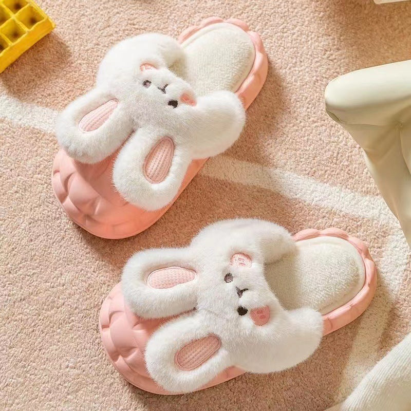 Krispfy Orignals USA - Cute Rabbit Shoes Winter Fuzzy Slippers