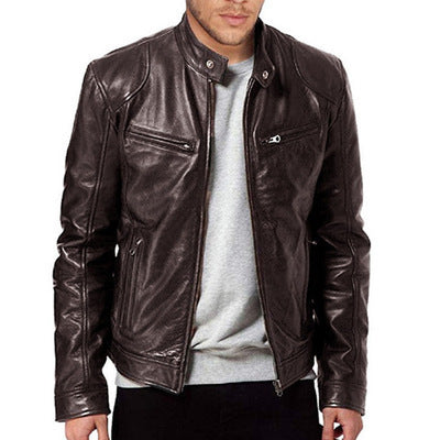 Krispfy.com - Orignals Slim Leather Jacket - Elite Collection USA
