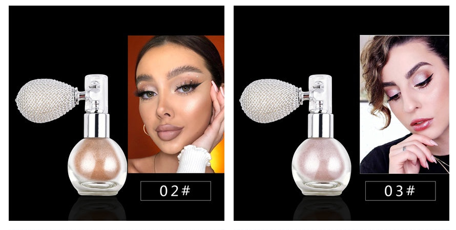 Spray Brightening Glitter Powder Body Powder Highlighter- Krispfy.com