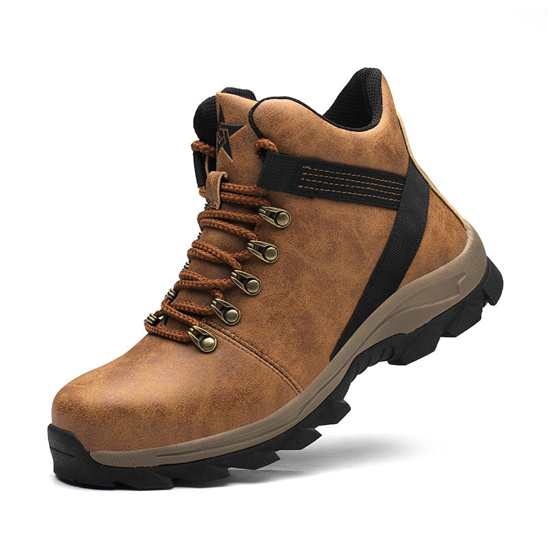 Krispfy Orignals USA - High-Top Safety Shoes I Construction Protective Footwear I Men Steel Toe Shoes I Breathable Hiking Boots I Puncture Proof Work Boots