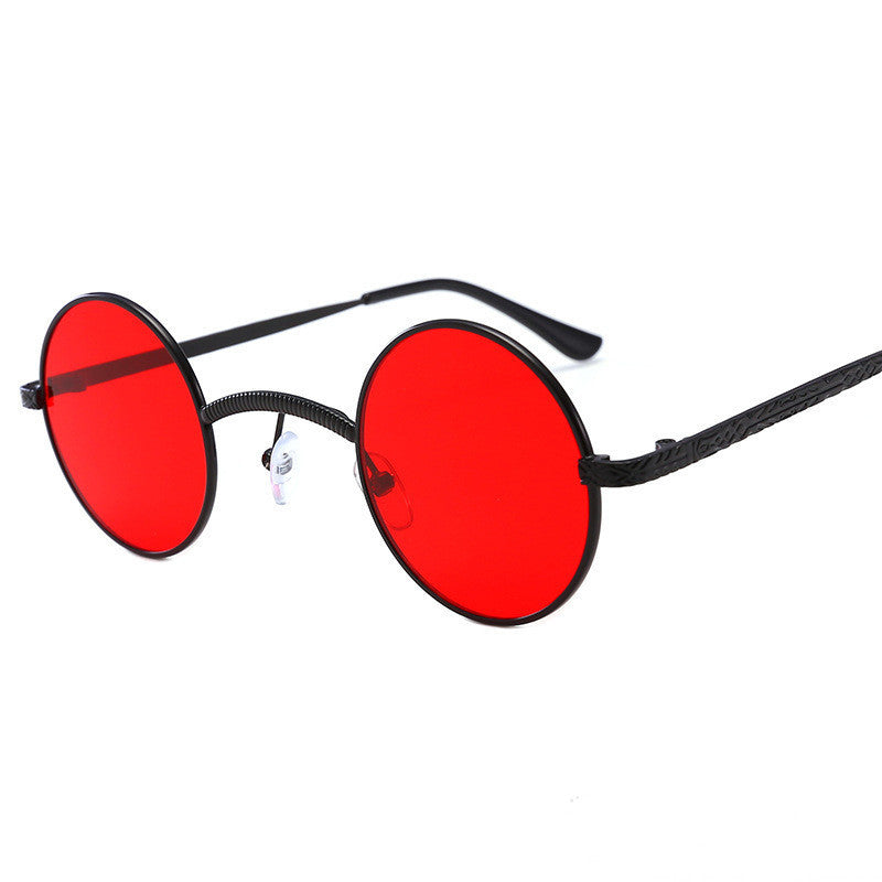Round Senior Steampunk Fashion Eye Protection Sunglasses