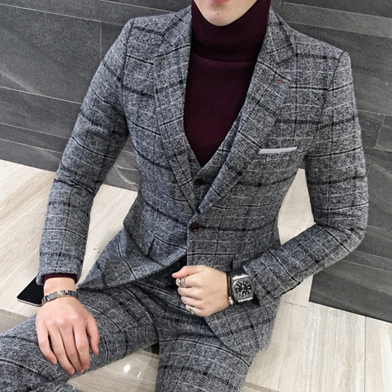 Krispfy Orignals - Thick Slim Fit Plaid Suits
