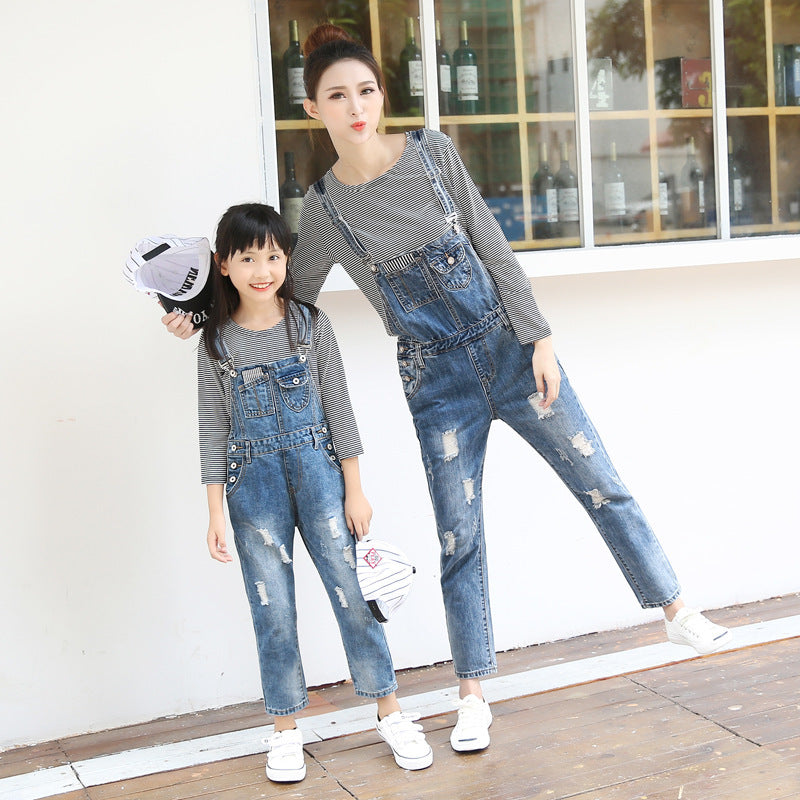 Denim overalls