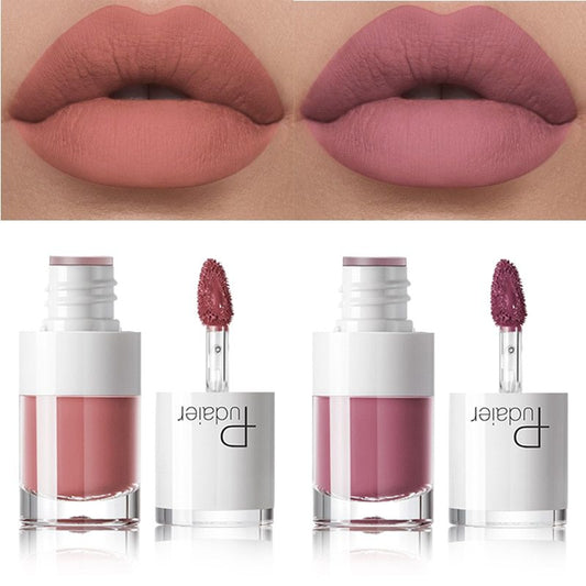 Krispfy Cosmetics Lipstick 16 color white bottle matte lip gloss lasting moisturizing