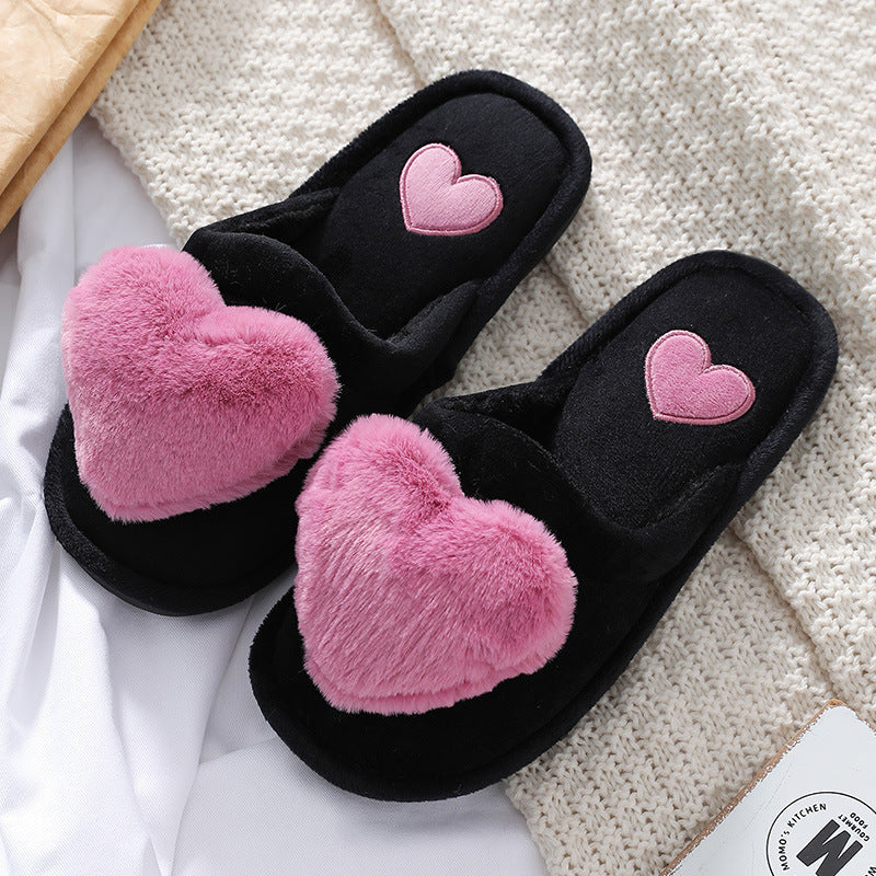 Krispfy Orignals USA - Cute Love Slipper I Warm Fluffy Shoes I Home Slippers For Valentine's Day