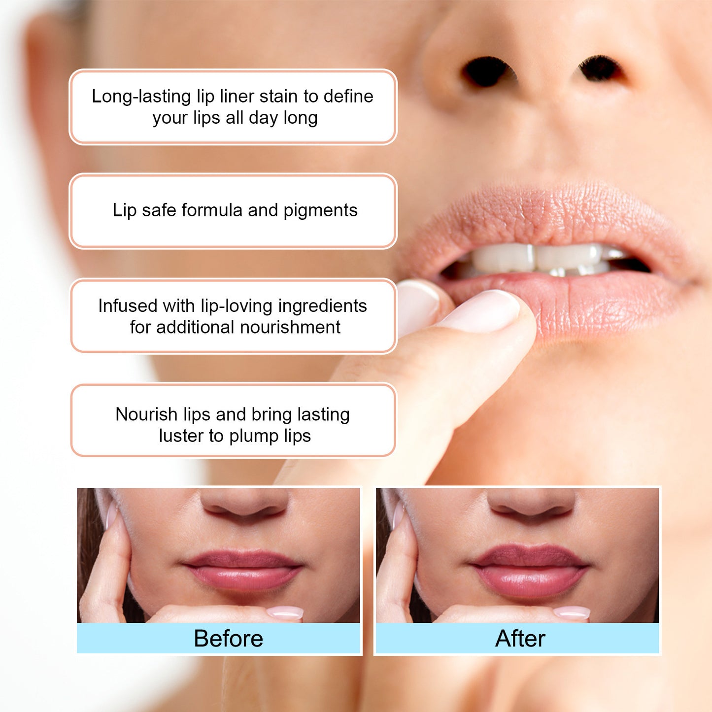 Stripping Lip Liner Outline Waterproof- Krispfy.com