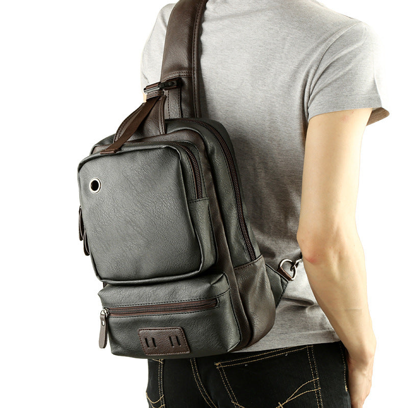 Krispfy Orignals - Leather Backpack Bag I Korean Men Trend Bag