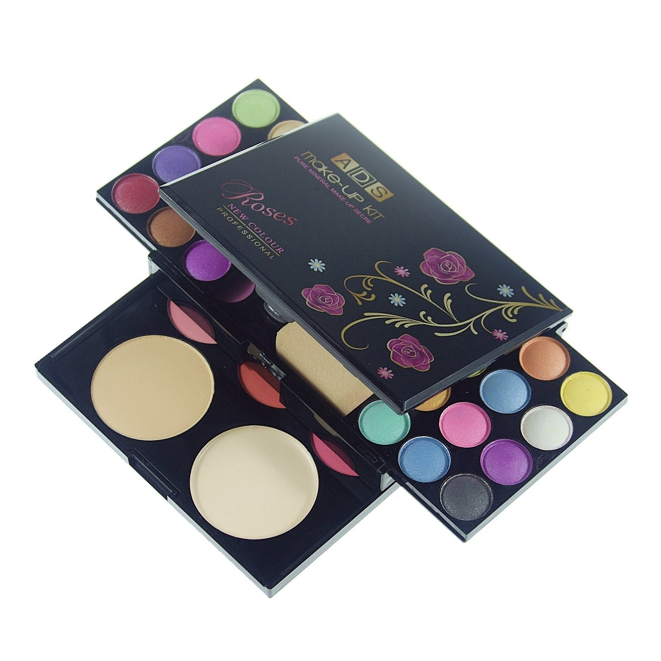Krispfy Cosmetics 33 color eye shadow make-up suit combination easy to make up makeup cosmetics suit