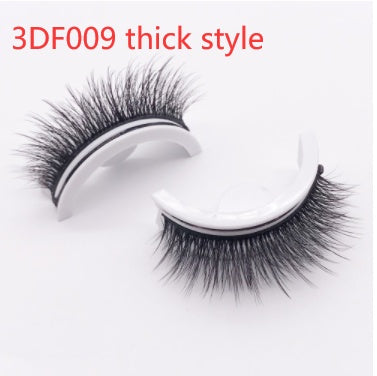 Reusable 3D Mink Lashes Natural False Eyelash - Krispfy.comes Self Adhesive Fake Glue Free Makeup Eyelash Extension Silk