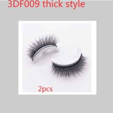 Reusable 3D Mink Lashes Natural False Eyelash - Krispfy.comes Self Adhesive Fake Glue Free Makeup Eyelash Extension Silk