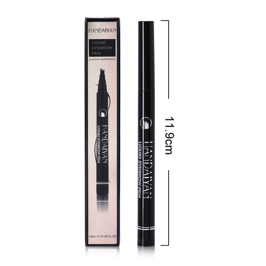 Krispfy Cosmetics Four-head Eyebrow Pencil Liquid Eyebrow Pencil Tattoo Eyebrow Pencil Eyebrow Pencil 4-head Eyebrow Pencil Four-jaw Eyebrow Pencil